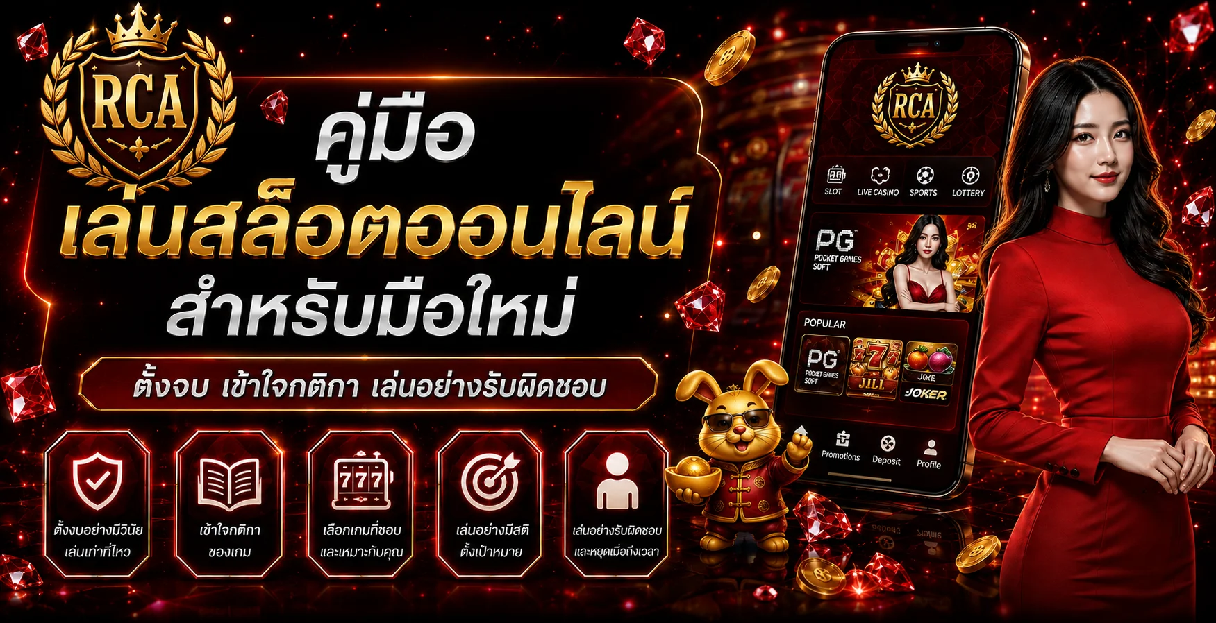 RCA สล็อตสำหรับมือใหม่ ตั้งงบและอ่านเกมให้เป็น